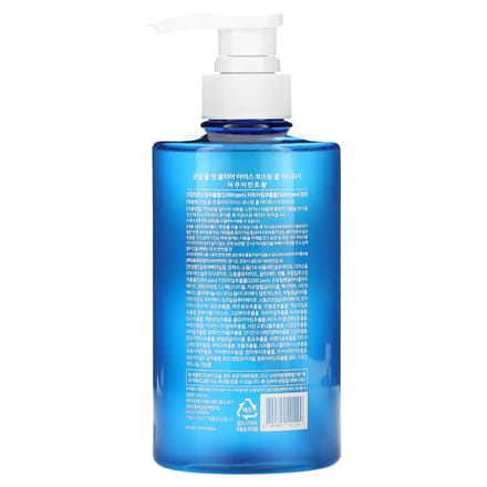 Kundal, Cool & Clear Ice Boosting, Cool Lichaamszeep, Aqua Munt, 16,9 fl oz (500ml) blue