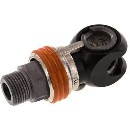 Staal/Messing DN 8 Safety Luchtkoppeling Snelkoppeling G 3/8 inch Buitendraad - CLS7-M-EN-SEW-038