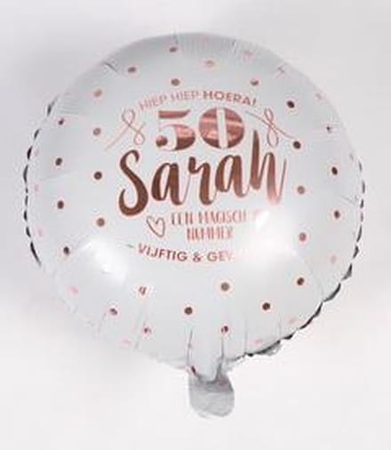 Folieballon SARAH 50 jaar
