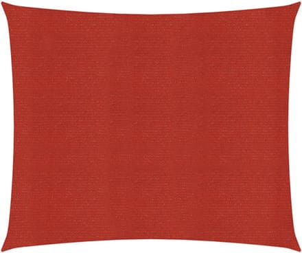 vidaXL - Zonnezeil - 160 - g/m² - 2x2 - m - HDPE - rood