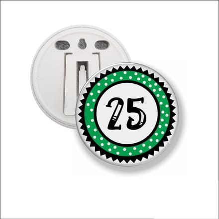 Button Met Clip 58 MM - 25