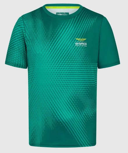 Aston Martin Racing - Formula 1 - Team T-Shirt - Groen - Heren - Maat S