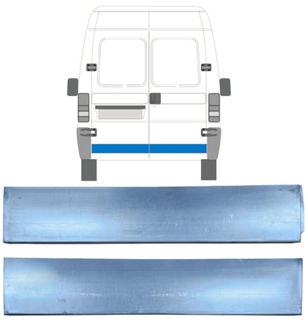 Reparatie plaatwerk achterste deuren voor Citroen Jumper 1994-2006