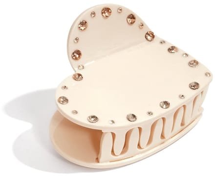 Haarspeldjes hart casual acetaat valentijnsdag accessoires - Beige