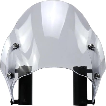 Motorfiets Windscherm - Kuip Deflector - Veilige Rit - Verstelbaar Vizier - Standaard Maat - Smoke Black