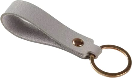 Scoby - Sleutelhanger - Leatherlook - PU Leder - Leuke Accessoire - Keychain - Grijs