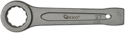 GEKO Ring Slogging Steeksleutel - 27mm - Voor Zwaar Werk - Chroom-Vanadium Staal