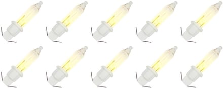 OE Lightning Reserve Kerstlampjes - 10 stuks - Witte Insteek Fitting - 2.5V/0.425W - Warm Wit Licht