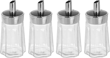 Excellent Houseware Suikerstrooier / suikerdispenser - 4x - 175 ml - Suikervaatje - horeca / restaurant / thuis