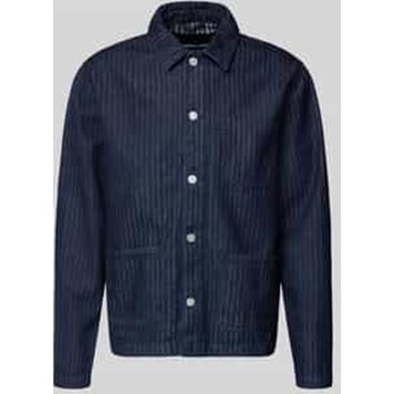 Relaxed fit jeansjack van puur biologisch katoen model 'HERRINGBONE'