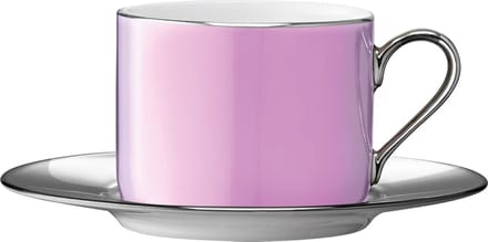 L.S.A. - Palazzo Theekop en Schotel 250 ml - Roze