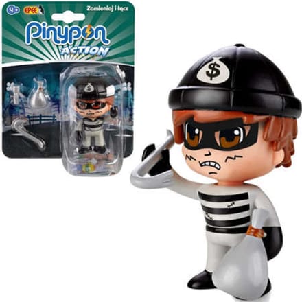 Pinypon Action Thief beeldje - Inclusief accessoires