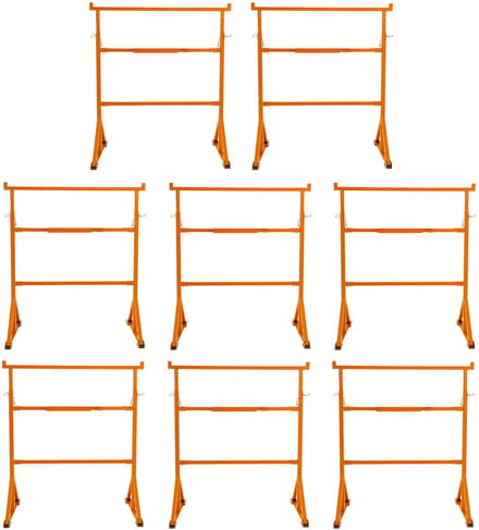Metsersschraag - x 8 - oranje - 200 kg draagvermogen