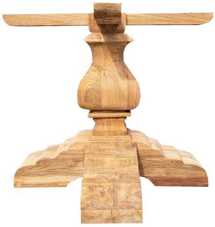 Kasteelpoot Bekkers Teak voor ronde tafel