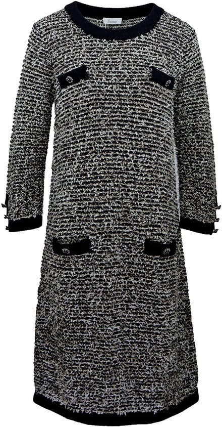 Princess goes Hollywood - wollen tweed jurk - maat 36