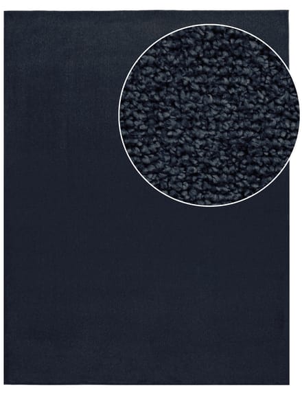 Tapijt Portivo marineblauw 200 cm vierkant