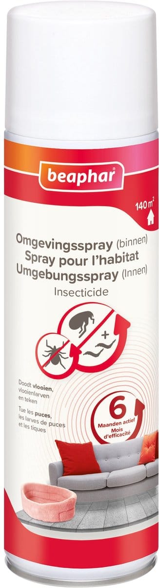 Beaphar Omgevingsspray Hond/Kat Vlo En Teek - Anti vlooienmiddel - 500 ml