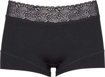 RJ Pure Color Dames Short Kant Zwart XL
