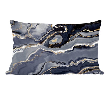 Sierkussens - Kussentjes Woonkamer - 50x30 cm - Glitter - Goud - Marmer - Agaat - Geode