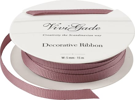 Decoratie lint, B: 6 mm, roze, 15 m/ 1 rol