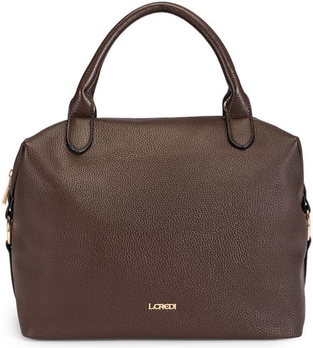 L.CREDI Susane Handtas 46 cm - Dames - chocolate