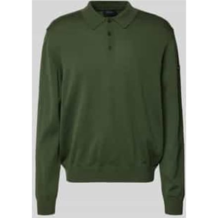 regular fit pullover van scheerwol in tricotlook
