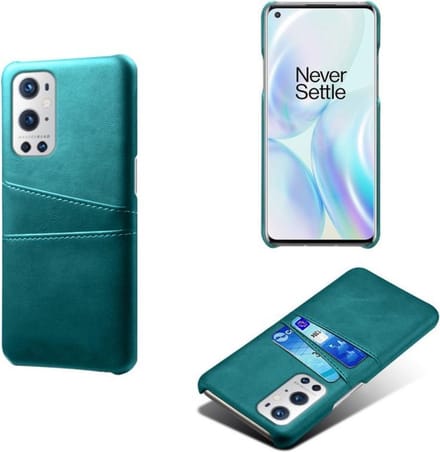 Back Cover met Opbergvakjes + PMMA Screenprotector voor OnePlus 9 Pro _ Groen