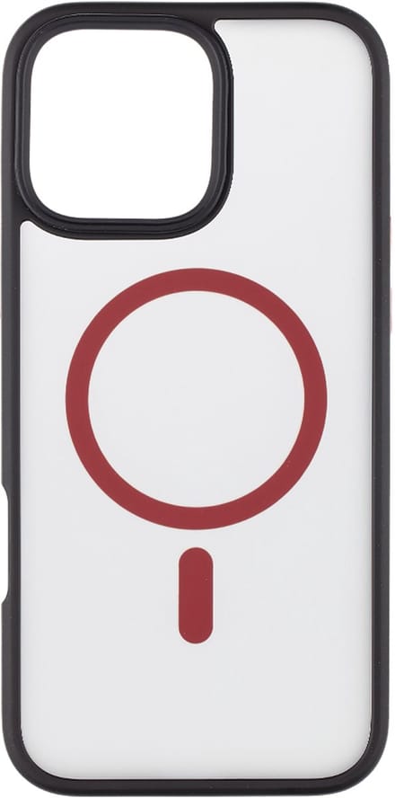 Tactical iPhone 16 Pro Max Magforce Hyperstealth 2.0 Cover – Hoesje met Losse Klikbare Knoppen – Black/Red