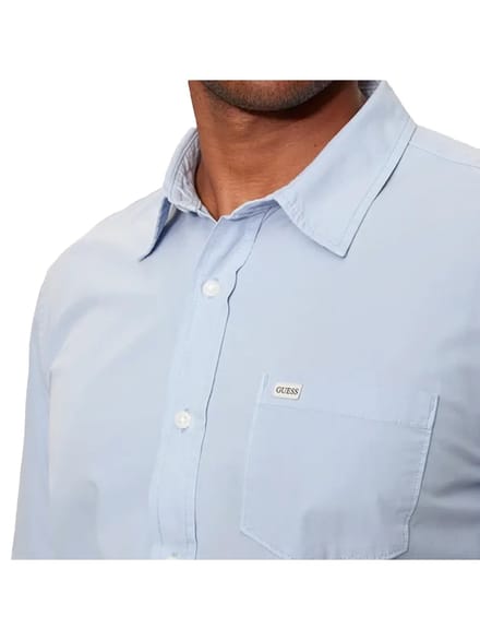 Slim fit overhemd met lange mouwen en pocket Guess