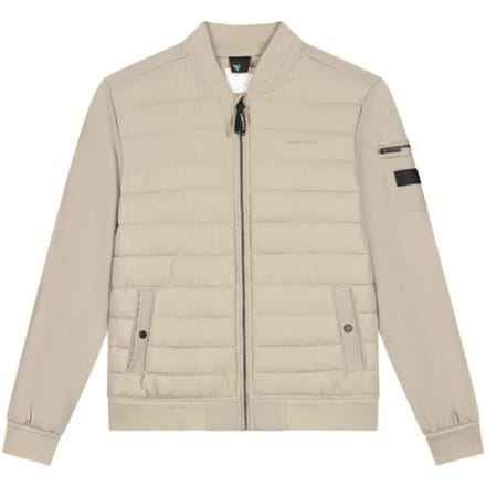 PURE PATH Softshell Padded Jacket Jassen Heren - Zomerjas - Beige - Maat S
