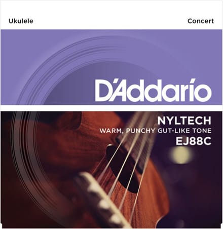 D'Addario Ukulele snaren EJ88C Concert Nyltech 24-31-37-26 - Snaren