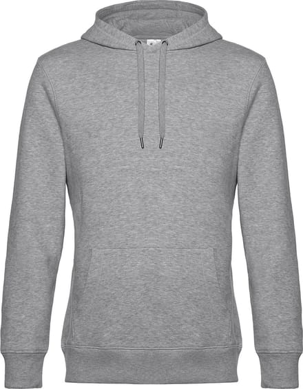 KING Hoodie B&C Collectie maat M Heather Grijs