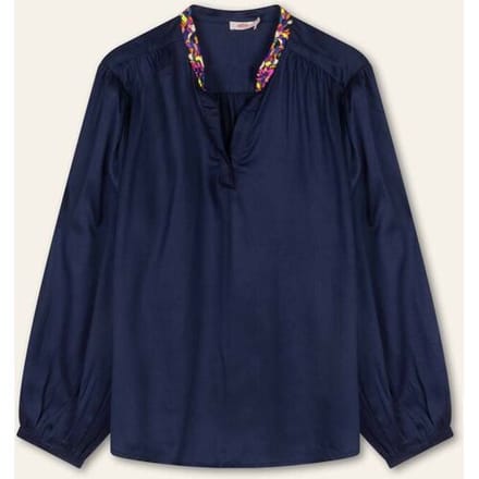 Oilily Beaton Long Blouse- maat36 Porcelain Blauw