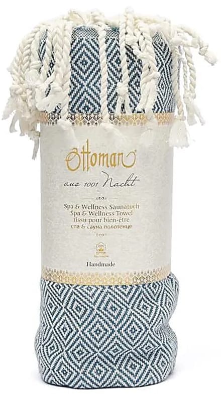 Ottoman hamamdoek petrol – 190 cm x 90 cm