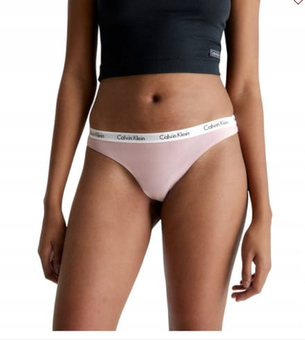 Calvin Klein TIA - Dames String - Roze - Logo - Maat S