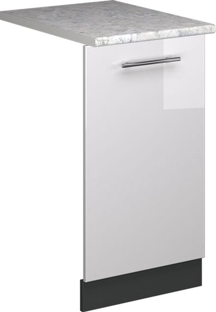 Vicco Fame-Line Vaatwasserfrontpaneel – 45 cm, WB Marmer Wit Hoogglans