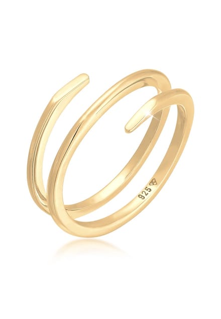 Elli - Ring - Dames Wikkel Gedraaid Filigraan Trend in 925 Sterling Zilver - Dames