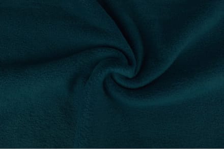 Fleece stof - Donker petrol - 1 meter - Per meter - Anti pilling fleece