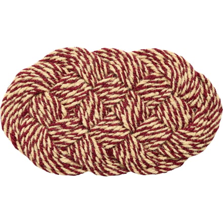 HAY Coco deurmat Swirl - HAYCocoBordeauxAndOffWhite