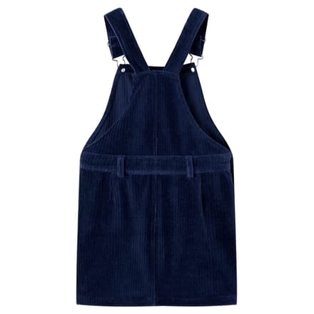 vidaXL - Kindertuinjurk - 92 - ribfluweel - marineblauw