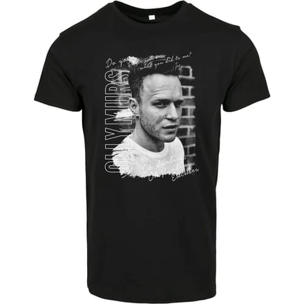 Merchcode Olly Murs - Lyrics Heren T-shirt - S - Zwart