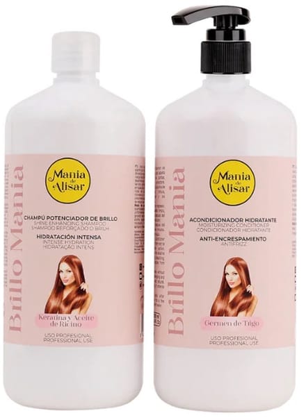 Professionele Hydraterende Shampoo en Conditioner – Duo Set voor Droog, Pluizig en Beschadigd Haar 1000ml