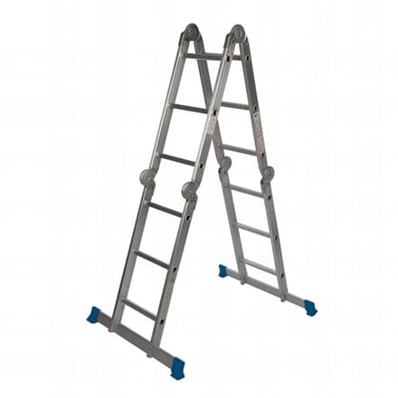 Multifunctionele Aluminium Ladder met Platform 3,6m - 12 Treden
