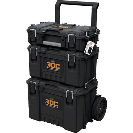 Keter ROC Pro Gear 2.0 - Gereedschapskist Set - 3 Stuks - Moduleerbaar - Weerbestendig