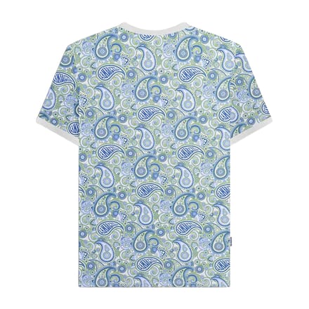 Lambretta Heren SS25 Paisley T-shirt (Grijs/Navy)