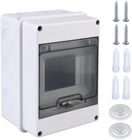 Waterdichte Opbouw Verdeelkast IP65 - Zekeringkast 5 Modules Grijs voor Buiten
