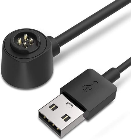 DrPhone Oplader - USB-oplaadkabel - Geschikt voor o.a Polar M600 / Loop 1 & Loop 2 -1M – Zwart