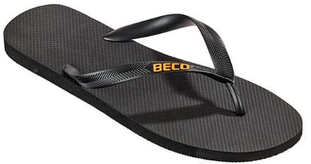 BECO heren teenslippers - zwart - maat 46-47