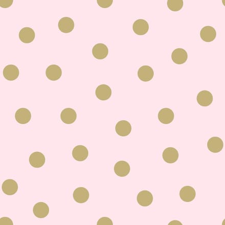 Origin Wallcoverings behang stippen roze en goud - 347677 - 0,53 x 10,05 m