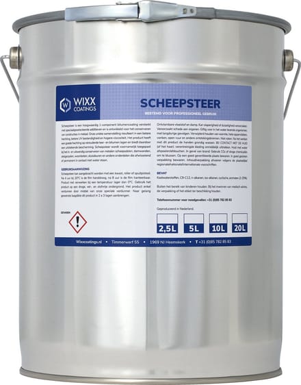 Wixx Scheepsteer Zwart - 5L - Zwart